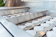 Ceramic briquettes spread heat evenly across the grates, reducing hot spots and flare‑ups for more predictable results.