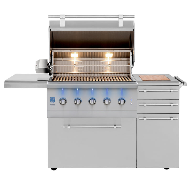 The spacious 36-inch cooking surface of the AMG Encore 36 gives you ample room to cook for your whole family.