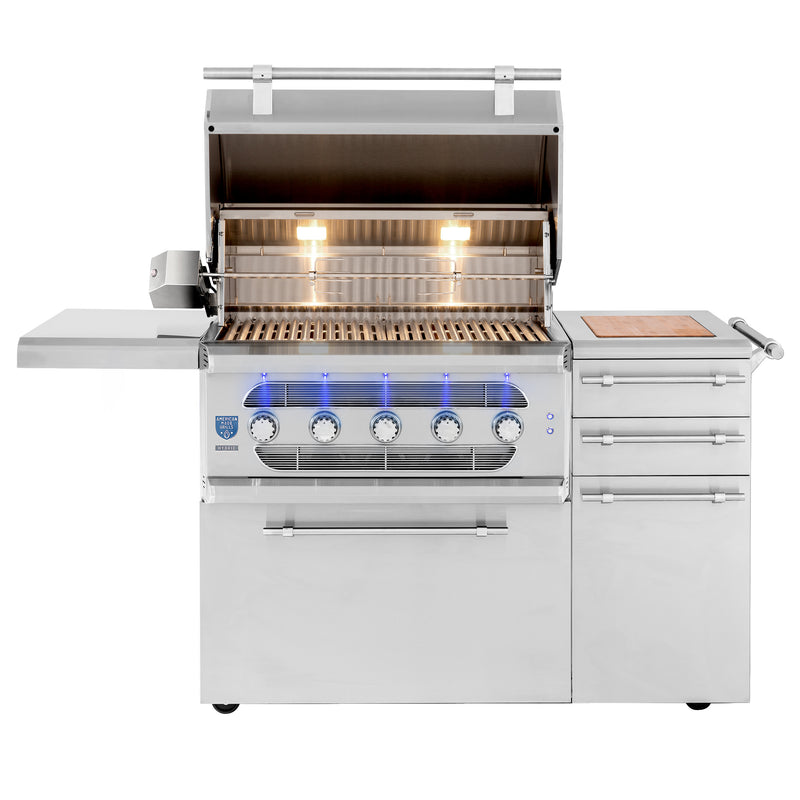 The spacious 36-inch cooking surface of the AMG Muscle 36 gives you ample room to cook for your whole family. 