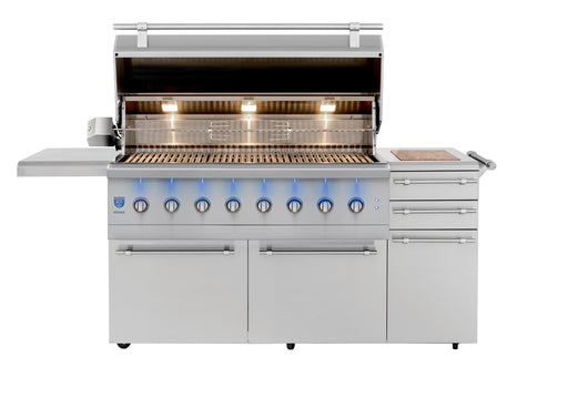 The expansive cooking surface of the Encore 54 equips you to grill mains and sides for a crowd all at once, so everything hits the table hot together.