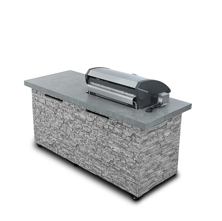 Propane 8-Burner Grill built-in BBQ Island