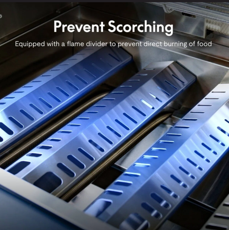 Gas Grill 8-Burner built-in BBQ island