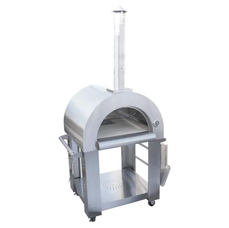 Stainless Steel Free-Standing Wood-Fired Pizza Oven 32”