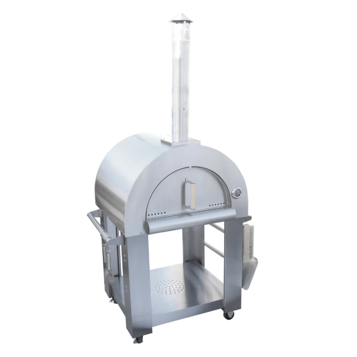Stainless Steel Free-Standing Wood-Fired Pizza Oven 32”