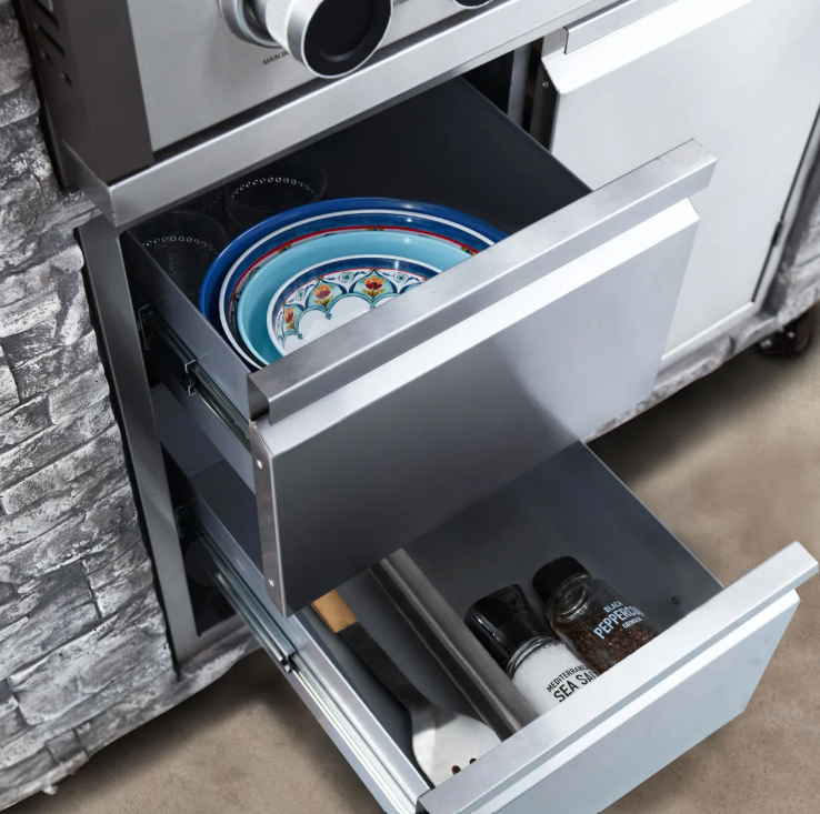 Propane 8-Burner Grill built-in BBQ Island