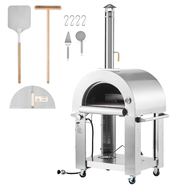 Stainless Steel Dual-Fuel Pizza Oven 26"