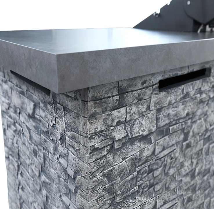 Propane 8-Burner Grill built-in BBQ Island