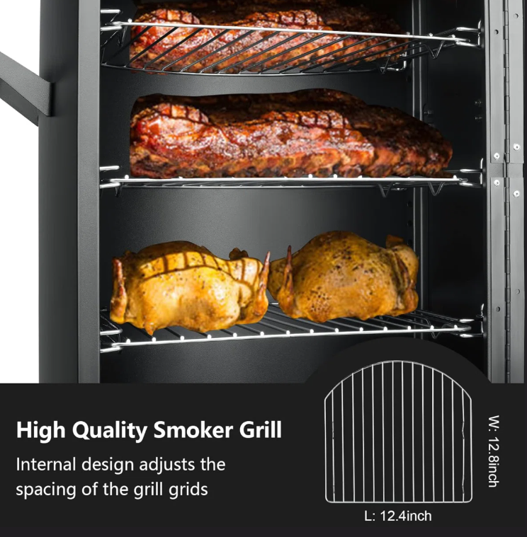 Vertical Propane BBQ Smoker with Temperature Control