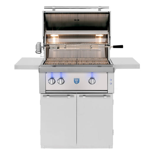Bright interior halogen lighting, external LED lit knobs, and spacious cooking surface make it easy to manage multi-zone cooks, even after dark.