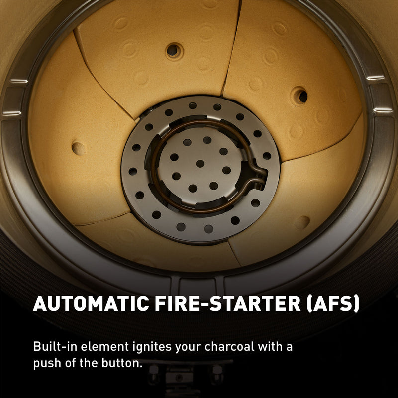 Built-in fire-starter feature provides added convenience