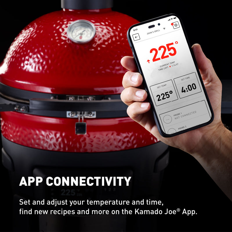 Innovative remote app control to adjust temps and timing without being tied to the grill