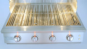 Full grate coverage on Kokomo Elite gas grills maximizes usable cooking area so you can feed a crowd in a single round of grilling.