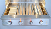 A generous number of heat tents and optional infrared sear burner on Kokomo Elite gas grills provide both high and low heat zones for maximum flexibility.