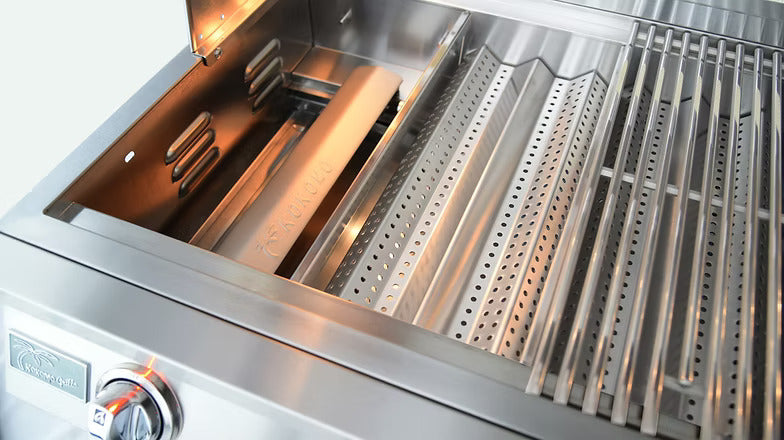 Optimally designed heat tents on Kokomo Elite gas grills help maintain the grill’s even heat platform, helping you manage multiple zones with confidence.