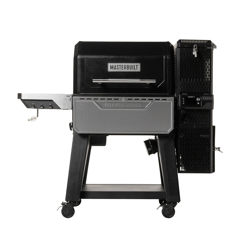  The compact footprint and sturdy cart of the XT provides a serious backyard cooking setup.