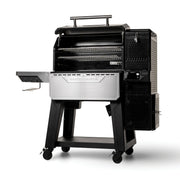 The XT's GravityFed hopper design lets you load a full bag of charcoal for up to 24 hours of runtime—no constant refilling during long smokes.