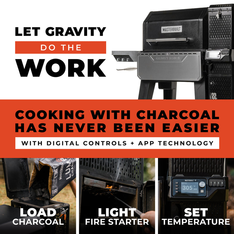 Three easy steps—load charcoal, light the starter, set the temp—deliver  optimal flavor with maximum convenience.