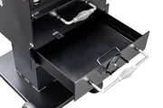 Optional Charcoal Pullout on BBQ26S with Optional Pedestal Base