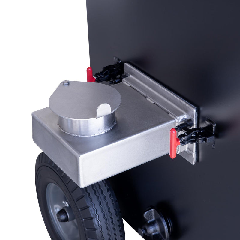 Water Pan on BX50 Box Smoker with Optional Stainless Steel Interior