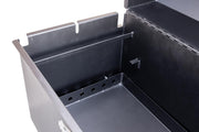 Drip Pan and Charcoal Pan Hardware and Optional Charcoal Pullout