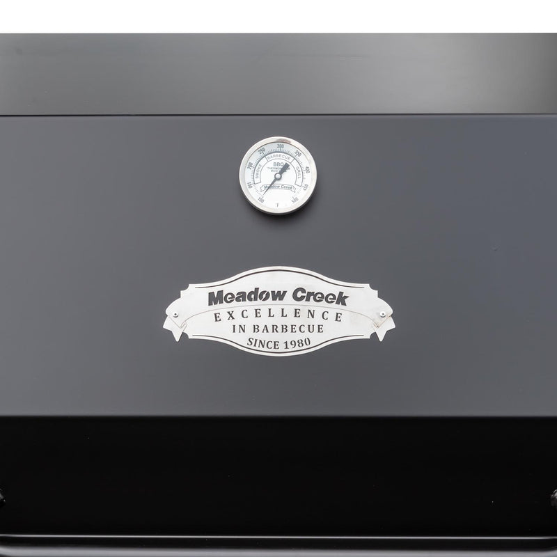 Calibratable Stainless Steel Thermometer on Meadow Creek Pig Roaster