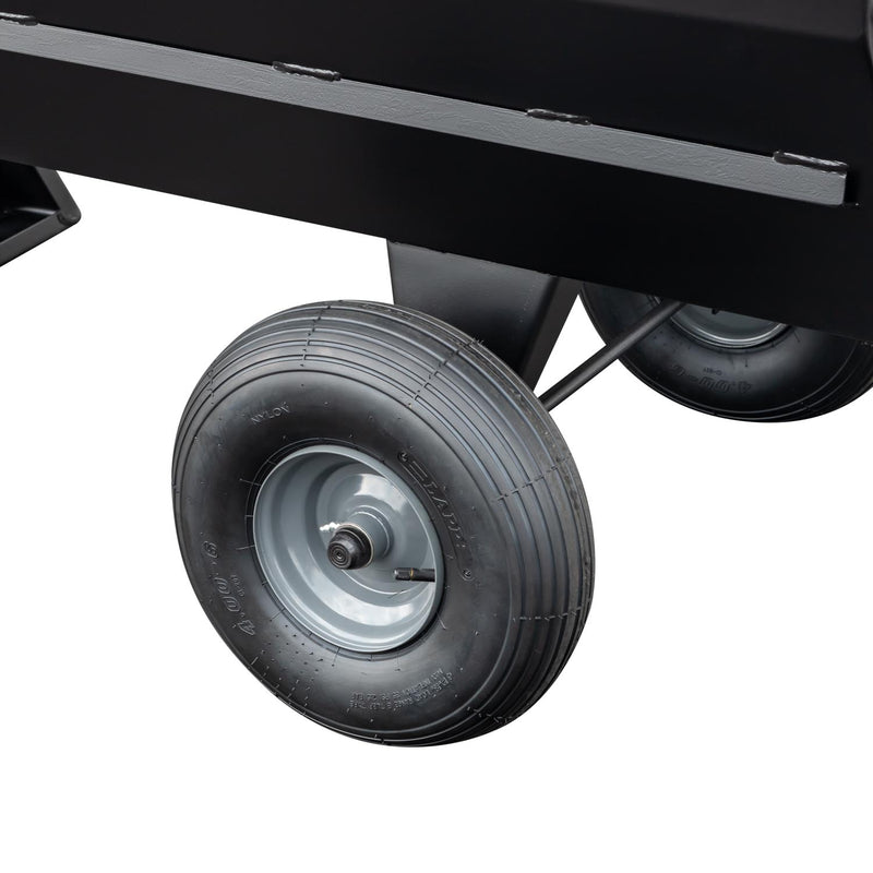 Pneumatic Tires on a Meadow Creek Smoker - Cooker