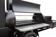 Meadow Creek TS250 Tank Smoker with Optional BBQ42 with Stainless Steel Exterior Shelves