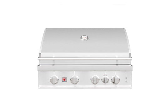 Its clean, double-lined stainless hood traps heat, resists discoloration, and gives your outdoor kitchen a polished look.