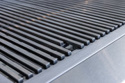 Heavy 8mm stainless grates deliver deep sear marks, excellent heat retention, and long-lasting performance.