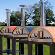 Choose from three powder‑coat colors to match your outdoor kitchen style: Red, Black, or Orange.