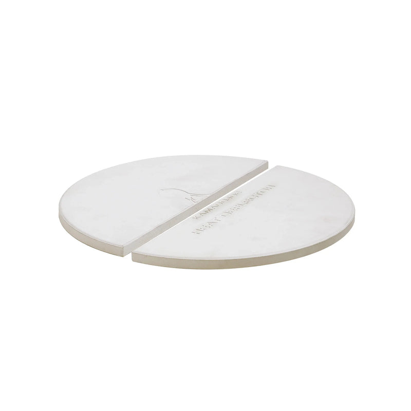 Pair of half-moon ceramic heat deflector plates are included - enabling hassle-free indirect smoking and roasting.