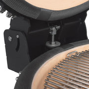 Big Joe II Air Lift hinge mechanism, reduces dome weight so users can open and close the lid with minimal effort